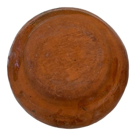 Vintage Mexican Pottery Brown Clay Bowl Set Chips Plate Rustic Farmhouse Platter - Picture 5 of 5